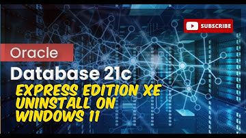 How to uninstall oracle database 21c Express Edition on windows