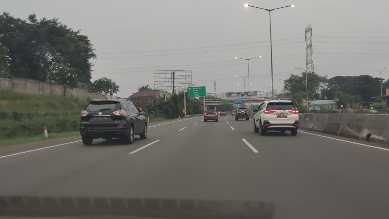 Driving Around Pintu Tol Serpong keluar Pintu Tol Pondok Aren Bintaro