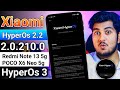 Redmi Note 13 5g / Poco X6 Neo HyperOs 2.0.210.0 India Update Redmi note 13 5g hyperOs 3