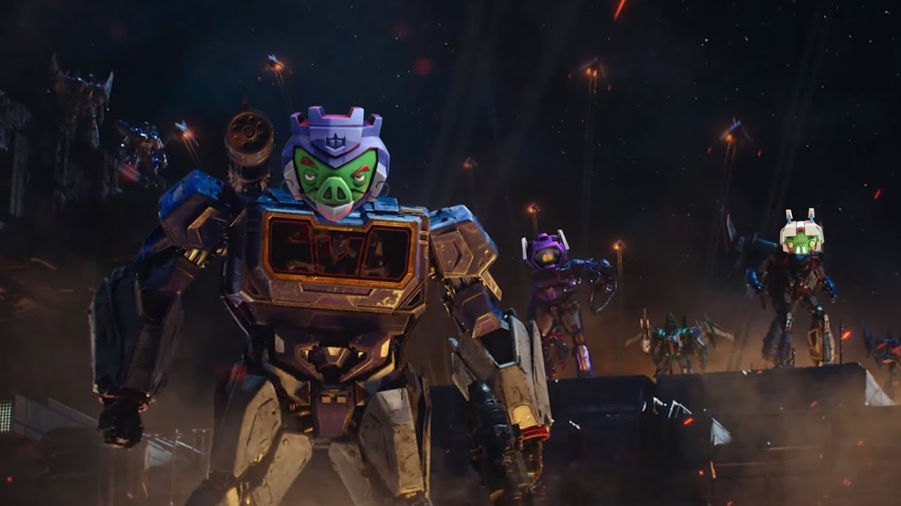 Bumblebee Opening But RESCORED With Angry Birds Transformers Music!!