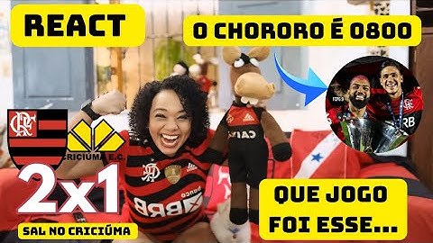 REACT FLAMENGO 2 X 1 CRICIÚMA| NO SUFOCO FLAMENGO VENCE O CRICIÚMA NO MANÉ GARRINCHA.
