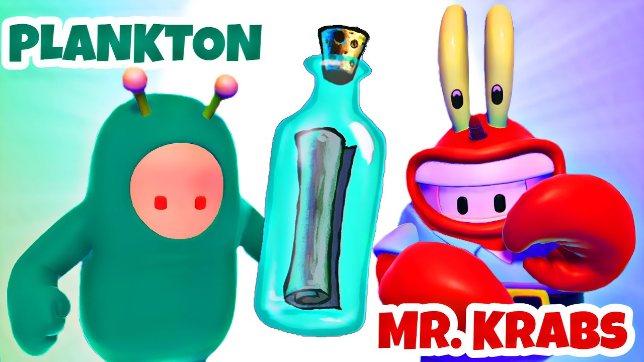 Fall Guys but Plankton reads the Secret Formula! YouTube