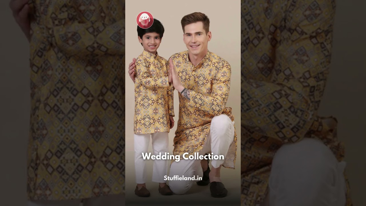 wedding kurta pajama sets for father & son | twinning set | Stuffieland 