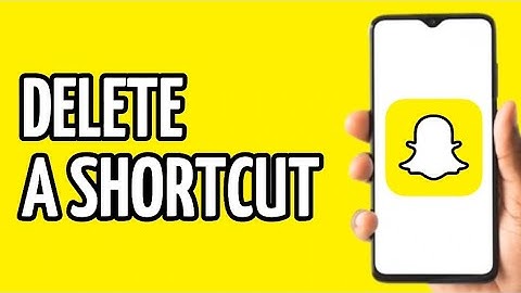 EASY! REMOVE A SNAPCHAT SHORTCUT 2025