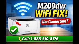 How to Setup HP LaserJet M209dw WiFi (Easy Wireless Setup Guide )