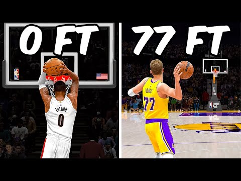 NBA, But Jersey Number = Distance To Score