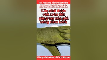 Câu chữ được viết trên đôi găng tay của phi công tiêm kích #shorts #tintuc #nhatban #trungquoc