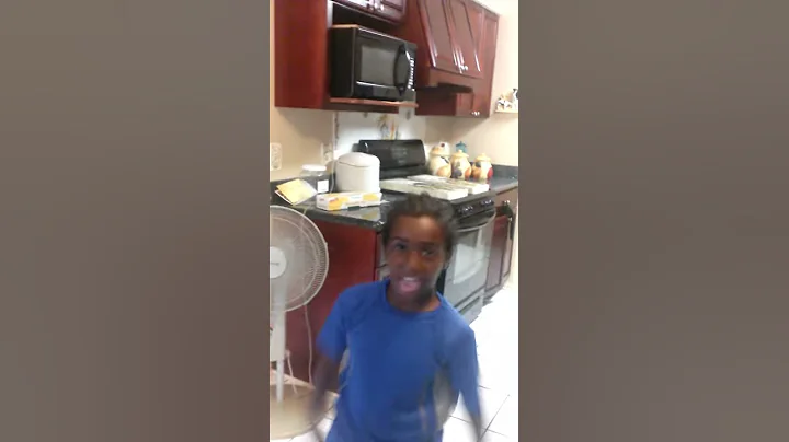 8 Years old dribbling with eyes close