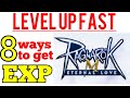 8 WAYS TO GET MANY EXP in Ragnarok M Eternal love SEA to level up fast