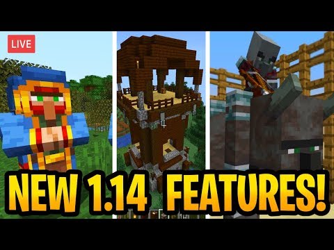 minecraft-new-1.14-features-&-villagers!-wandering-trader,-ravager-&-shields