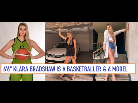 6'6 Klara Bradshaw is a Basketballer and a Model - YouTube