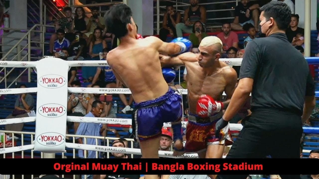 Powerful Punches Dominic 🇦🇺 Phuket Singha Muay Thai Vs Long Dai 🇹🇭 Sor
