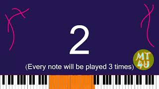 Perfect Pitch Listening Test 9 - C-C2 Double Tonepiano Version