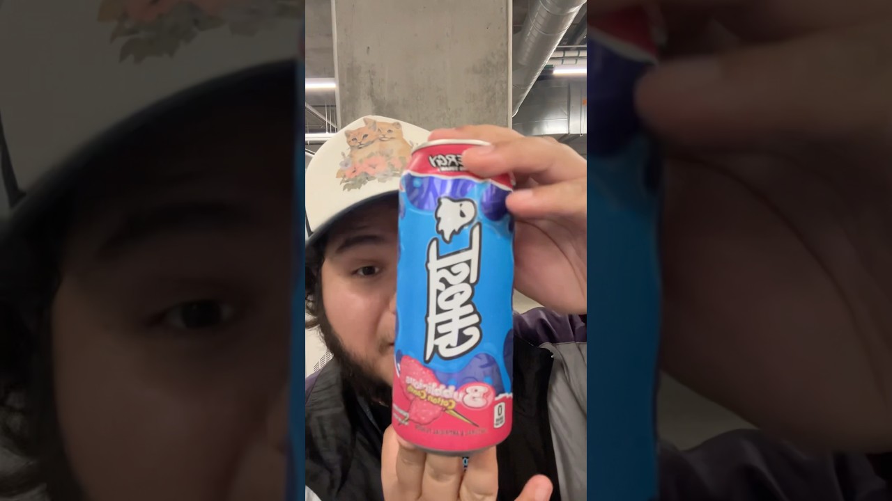 Trying NEW! Ghost Bubblicious Cotton Candy Zero Sugar energy drink! 