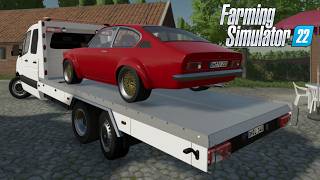 FS22 - TRANSPORTING CARS w/ Mercedes-Benz Sprinter - NEW CAR mod for Farming Simulator 2022 ROLEPLAY