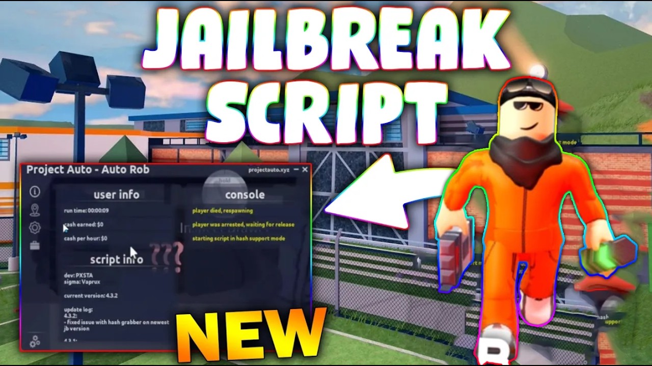 *NEW* JailBreak Script (PASTEBIN 2026) (AUTO ARREST , AUTO ROB ...