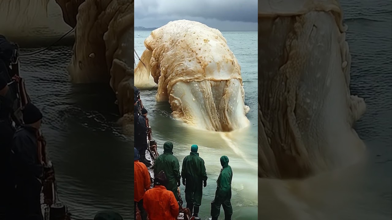 Гигантское морское чудовище замеченное в море