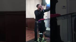 Pastor-Elect Cintron  Preaching at Shady Grove PB Church of Tallahassee, FL
