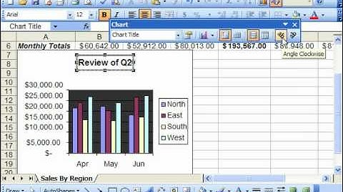 Excel 2003 Tutorial Angling Chart Text Microsoft Training Lesson 21.9