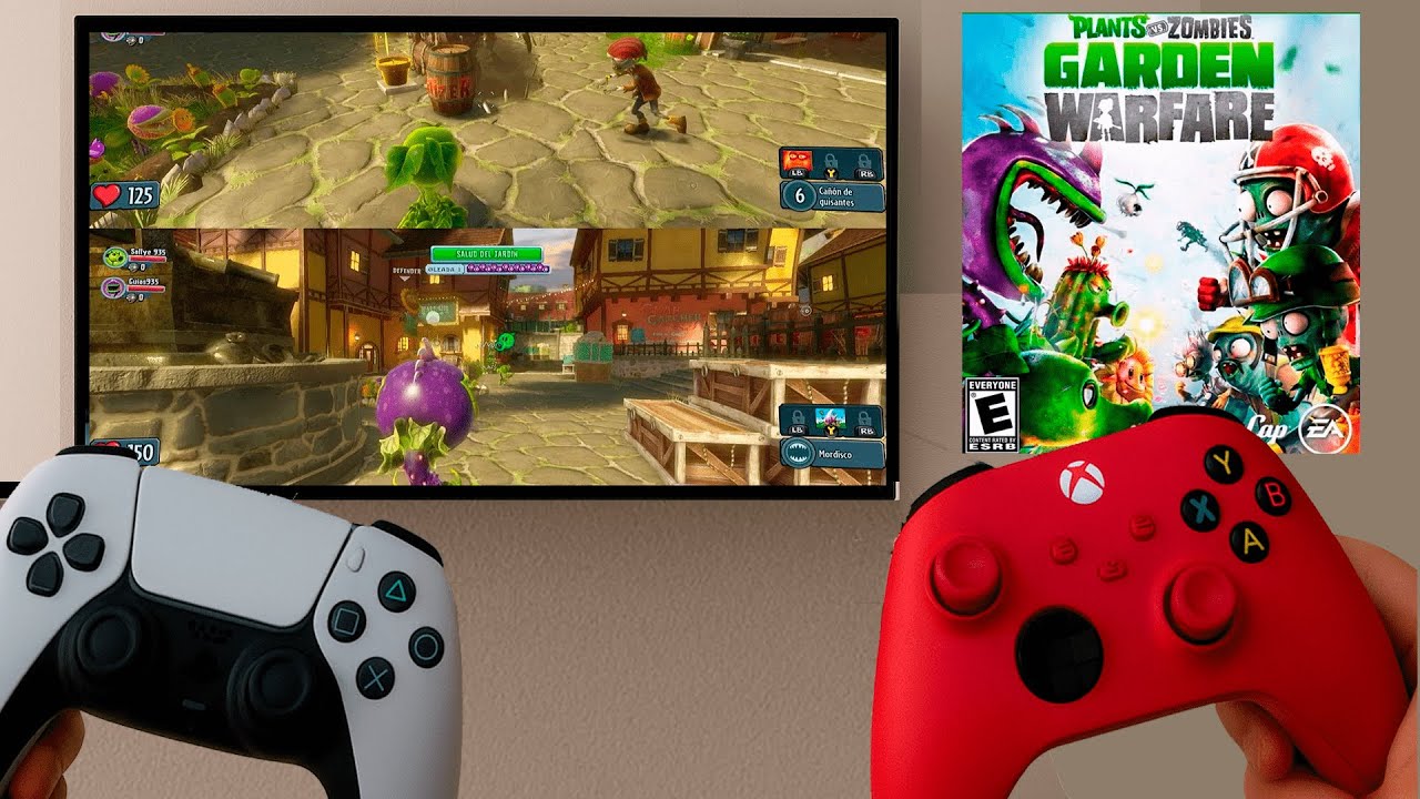 Como jugar PLANTS VS ZOMBIES GARDEN WARFARE de 2 jugadores en una ...