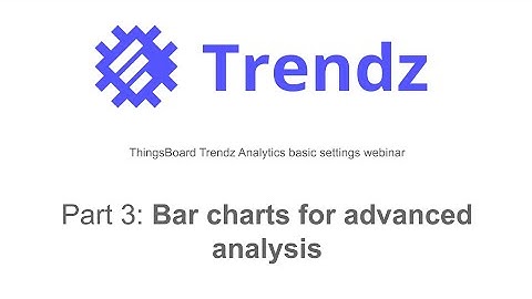 ThingsBoard Trendz Analytics - Bar charts