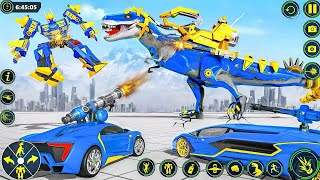 恐竜ロボットジェットカーバイク変身恐竜ゲーム2027新しいメガファイトインシティ - Androidゲームプレイ screenshot 4
