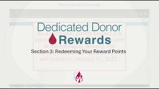 CBC Dedicated Donor Rewards Explainer video