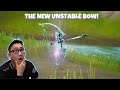 The new unstable bow in the Fortnite Update!