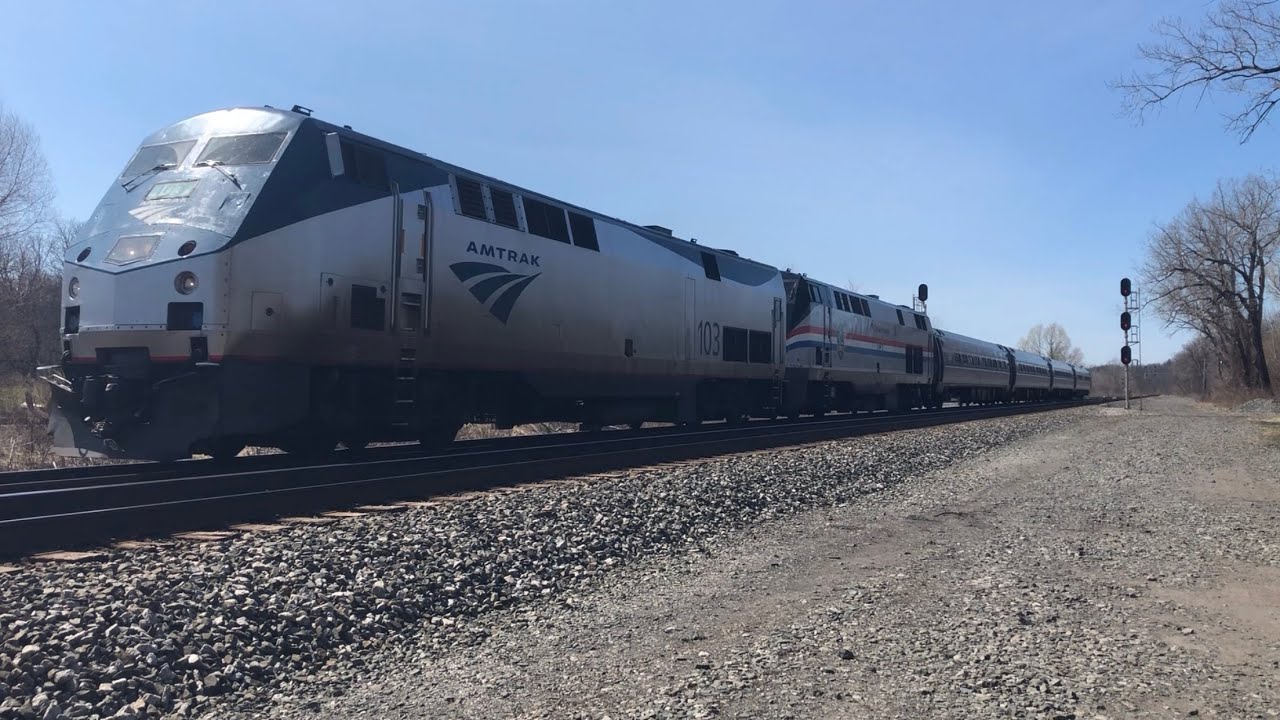 Amtrak 64 Maple Leaf at CP 359 Lyndon Rd in Fairport NY YouTube