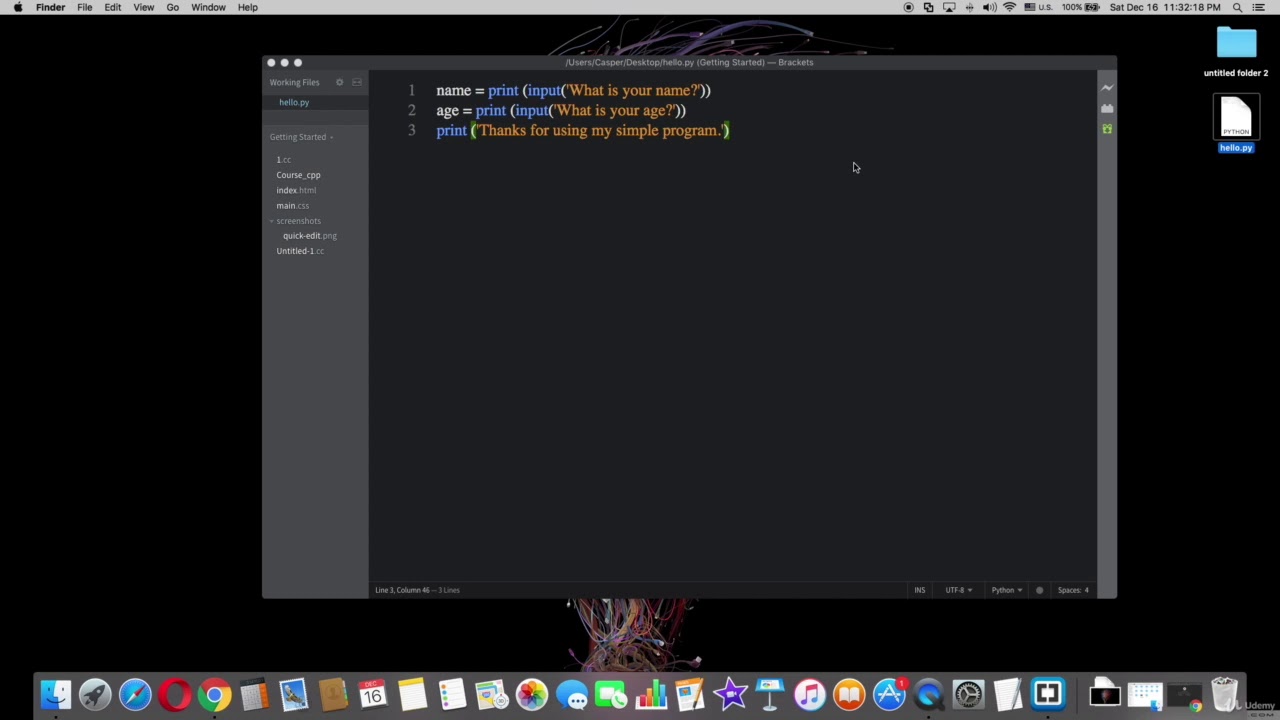 Our First Simple Program - YouTube