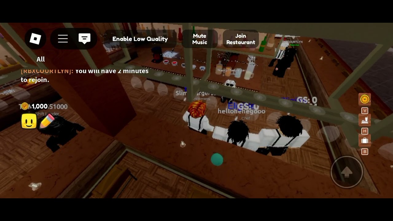 Roblox Pablo's Italian Dining Restaurant Barista Training / Bar Staff Training