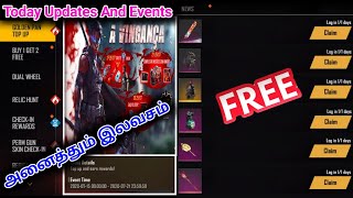 Today Updates And Events//Free Pan Skin//Free Gloo Wall Skin//Free Master Of Death Bundle//Tgs