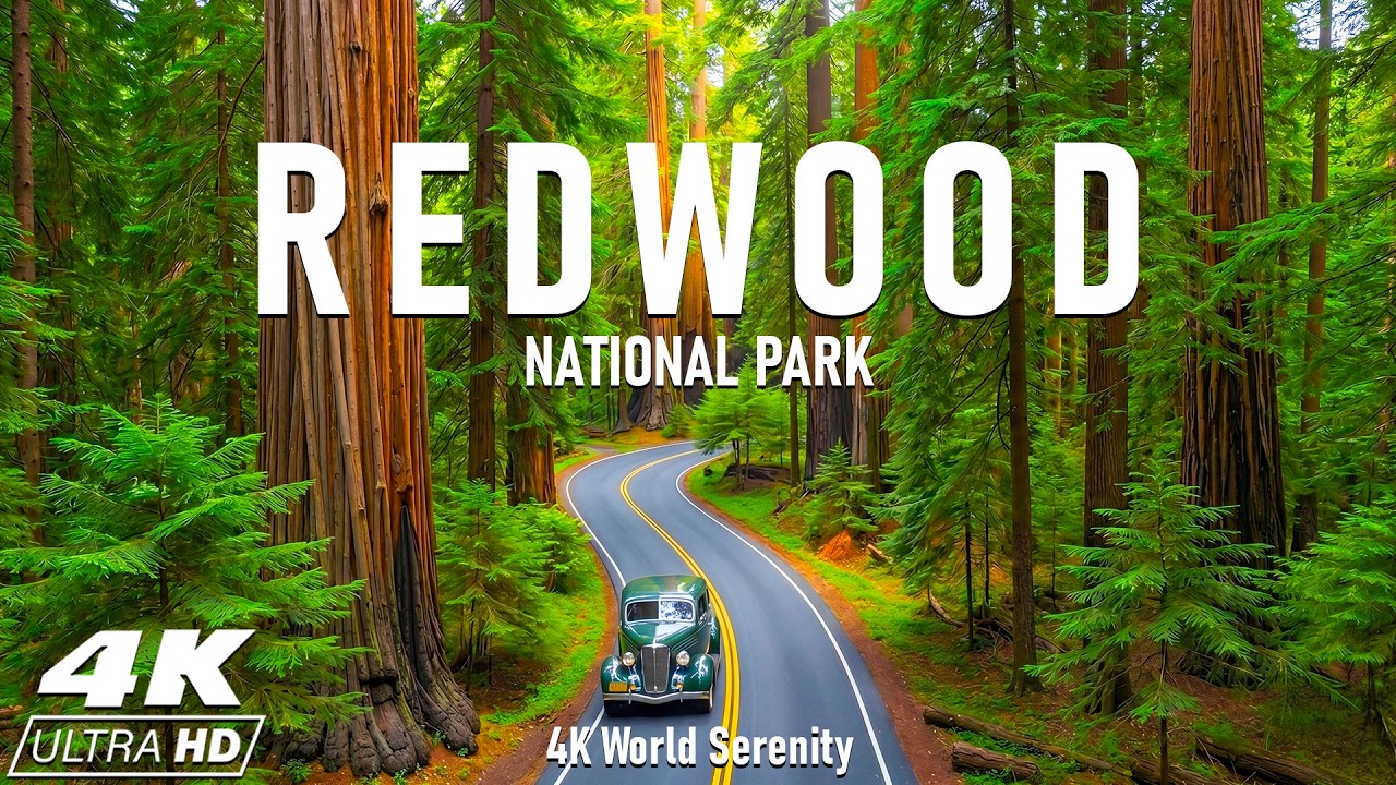 Redwood National Park 4K UHD – Explore the Majestic Sequoias, Tranquil Forest Trails & Scenic Views