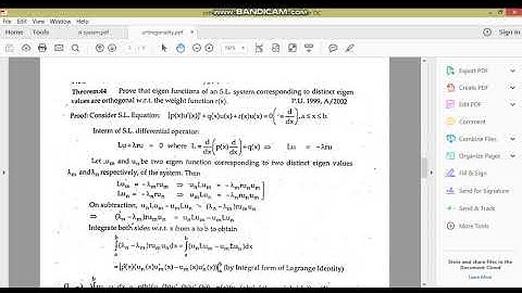 Orthoganility of Eigen functions //MM-I//By M.Adnan Anwar