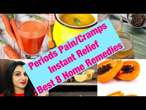 Home Remedies to Reduce Periods Pain|Instant Relief from Periods Pain|8 Home Remedies for Cramps