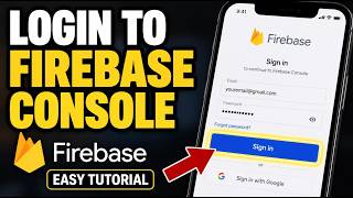How to login to Firebase Console mobile app - Easy Tutorial
