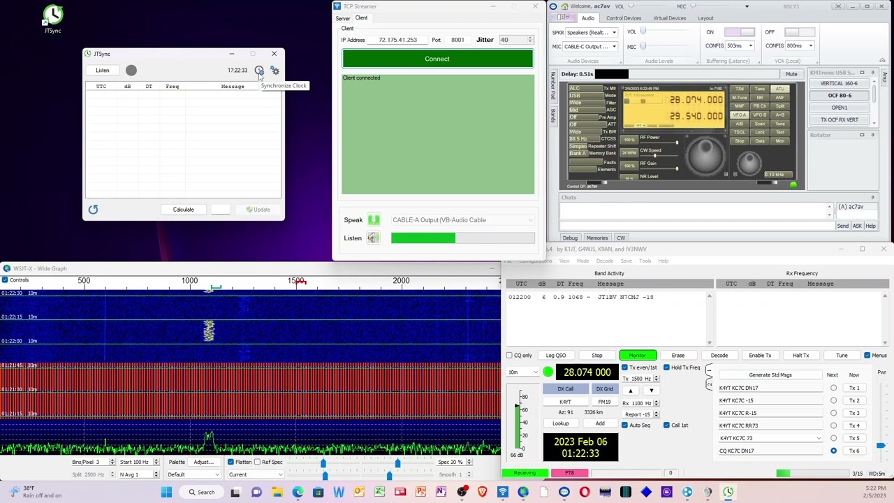 Remote Hams Digital operation audio connections