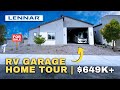 RV Garage Home Tour in Las Vegas | Kennedy Floor Plan by Lennar at Preston Village Henderson, NV