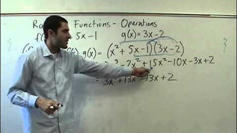 Algebra 2 - Operations on Functions - (f o g)(x)