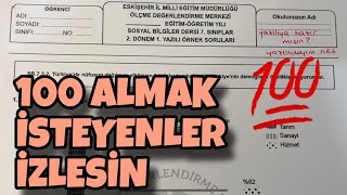 7.Sınıf Sosyal 2.Dönem 1.Yazılı