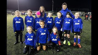 Check out what happened when mu women players visited a girls football
session at manchester united's rtc. the gave coaching tips and advice
to a...