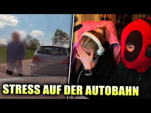 Er macht Stress auf der Autobahn😱Knattercrew reagiert auf DashcamDriversGermany