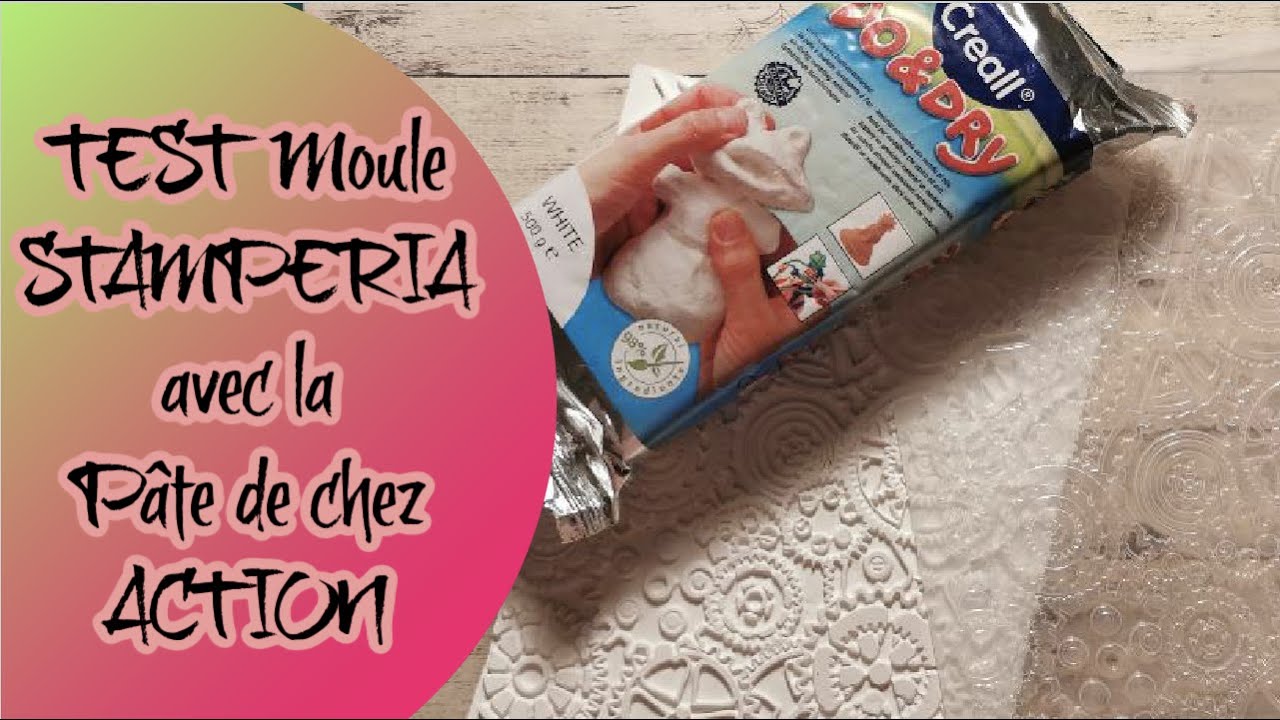 TEST: Moule STAMPERIA avec la pâte de chez ACTION !!!