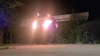 Stix Stix Guy's FIRST ever Fire Burn!