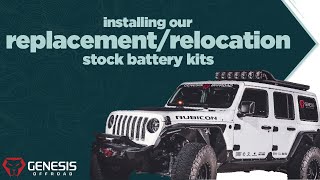 Jeep JL Stock Battery Relocation/Replacement Kits Installation