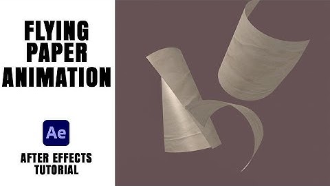 Paper Flying Animation in After Effects | Step-by-Step Guide