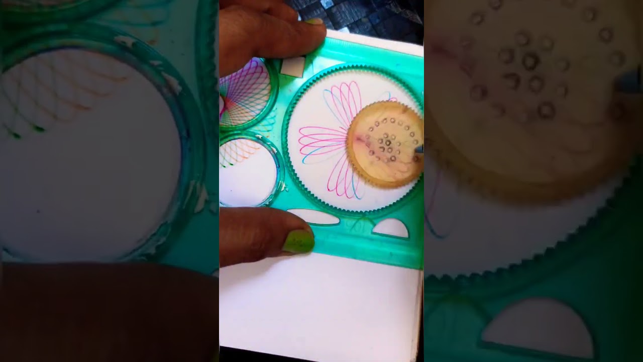colourful spirograph design