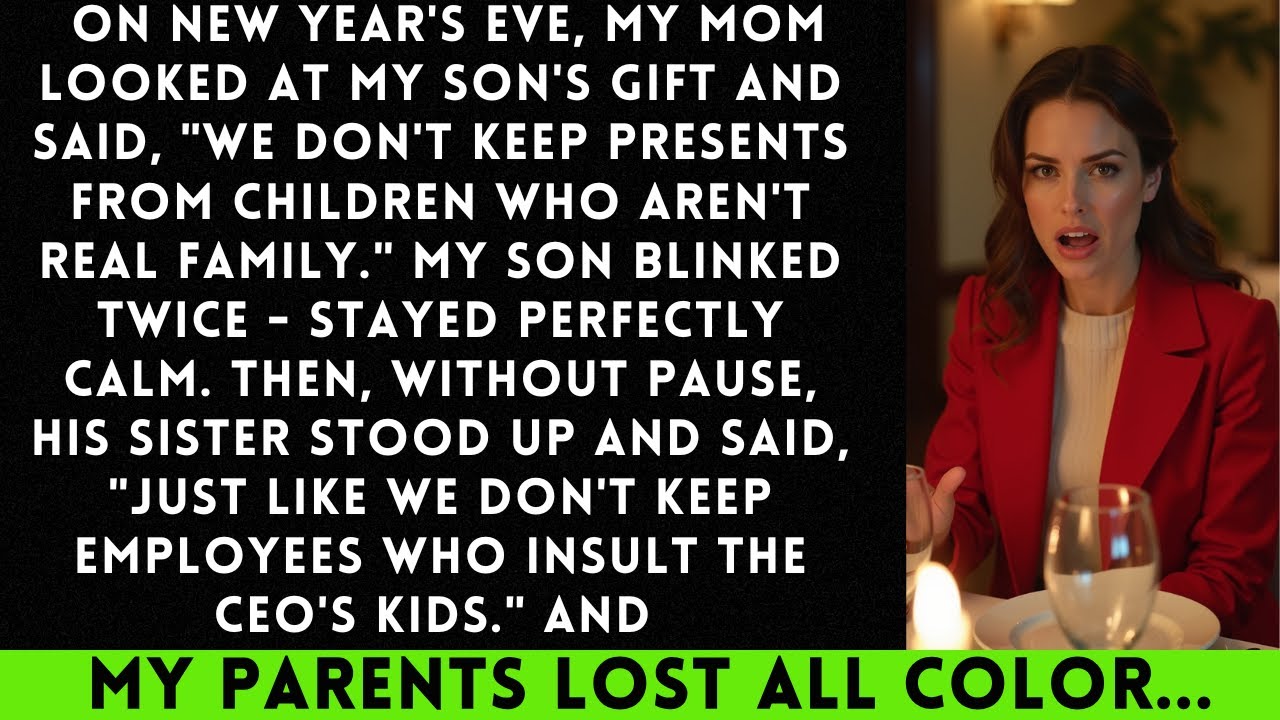 On New Year's Eve, My Mom Looked At My Son's Gift And Said, 'We Don't Keep Presents From…