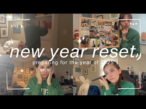 preparing for the new year! 🥂🎇 (grwm, vision board, + more)