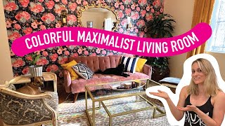 DIY Colorful Renter Friendly Apartment Makeover| Maximalist Living Room